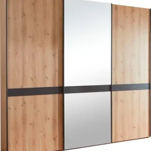 Kracherpreis WIEMANN Schwebetürenschrank »Rialto« hochwertige Dekorfront mit Spiegeltür