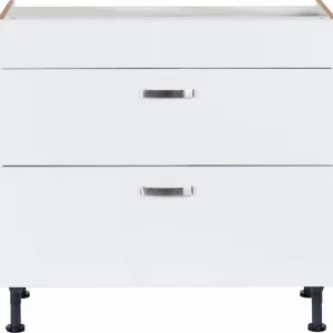 KOCHSTATION Kochfeldumbauschrank »KS-Cara« Breite 90 cm, mit Vollauszügen und Soft-Close-Funktion Top-Angebot