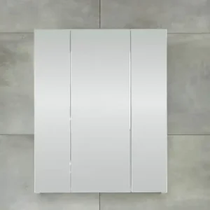 Preis Gesenkt welltime Spiegelschrank »Mora« Spiegelschrank mit 3 Türen & 6 Böden - (B/T/H) 60/18/74 cm