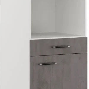 IMPULS KÜCHEN Backofenumbauschrank »"Prag", Breite/Höhe: 60/147,5 cm, mit Soft-Close« vormontiert, mit Schubkasten, mit verstellbarem Fachboden Knallerangebot