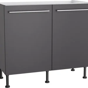 KOCHSTATION Spülenschrank »KS-Bern2« Breite 100 cm, 2 Türen Kracherpreis