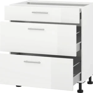 KOCHSTATION Herdumbauschrank »"KS-Scafa"« Breite 80 cm, mit zwei Auszügen und einem Schubkasten Bestpreis