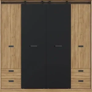 Abverkauf FORTE Kleiderschrank B/H/T ca. 203,2x208,4x61 cm,