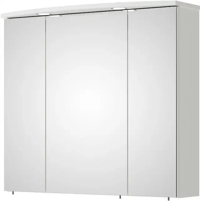 Saphir Badezimmerspiegelschrank »Spiegelschrank Serie 3006 inkl. LED-Aufsatzbeleuchtung, 3 Türen« Badschrank 80 cm breit, inkl. Steckdose und Türdämpfer Rabatt