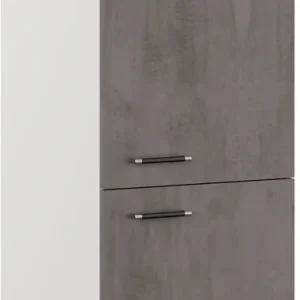 Preiswert IMPULS KÜCHEN Kühlumbauschrank »"Prag", Breite/Höhe: 60/147,5 cm« vormontiert, mit Drehtüren, mit verstellbarem Fachboden