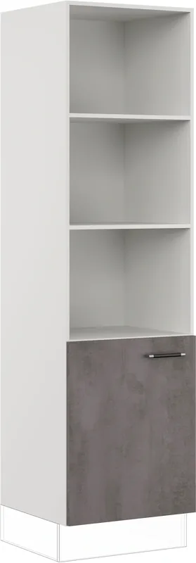 Direkt Vom Hersteller IMPULS KÜCHEN Seitenschrank »"Prag", Breite/Höhe: 60/205,1 cm« vormontiert, mit Drehtür, mit verstellbaren Fachböden