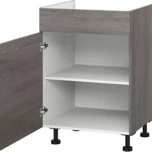 KOCHSTATION Kochfeldumbauschrank »KS-Trea KBL60« mit einem Einlegeboden, Breite 60 cm, Höhe 75 cm Echt