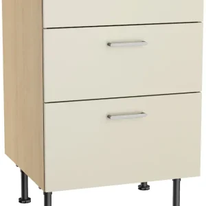 Geprüft KOCHSTATION Kochfeldumbauschrank »KS-Lucy« Breite 60 cm, mit 2 Auszügen, Soft-Close, höhenverstellbare Füße