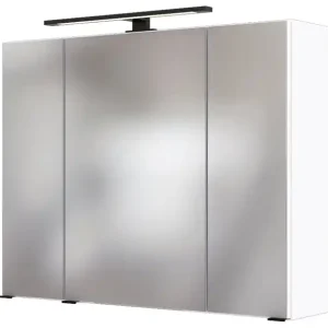 welltime Spiegelschrank »Luena« Breite 80 cm, mit 3D-Effekt, dank drei Spiegeltüren Direktkauf
