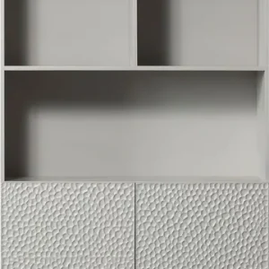 Echt WOOOD Regal »Carve Standregal mit 2 Türen« mit offenen Fächern, 2 Türen, H 200 cm x B 90 cm