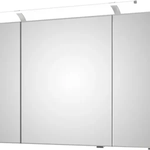 Saphir Spiegelschrank »Serie 4005 Badezimmer-Spiegelschrank inkl. LED-Aufsatzleuchte« Badschrank 120 cm breit, 3 Türen, 6 Glas-Einlegeböden, inkl Türdämpfer Top-Preis