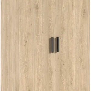 Vipack Kleiderschrank »SAM mit 2 Drehtüren, 2 Böden, 1 Kleiderstange, universell einsetzbar« (B/H/T ca. 100,5x199,2x59 cm) Türen mit Soft-Close,Pflegeleichte Oberfläche in Eiche Dekor Rabatt