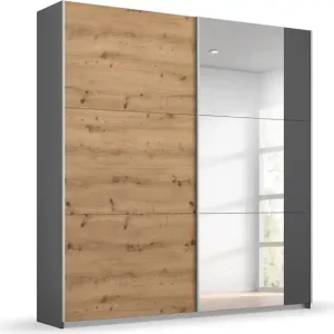 rauch Schwebetürenschrank »Kleiderschrank Schrank Garderobe TOPSELLER AURELIO« 3 Ausstattungen BASIC/CLASSIC/PREMIUM (inkl. SOFT-CLOSE-FUNKTION),zeitloses Design, viele Farben, Breiten 175/218/261 cm MADE IN GERMANY Kostenfreie Lieferung