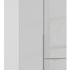 Schneller Versand OTTO home Drehtürenschrank »Kleiderschrank Kleiderschränke Schrank Garderobe AGORDO mit Glasfront« in zwei Griff-Farben, Breiten 91-360 cm,mit Außenschubkästen, in 7 Breiten und 2 Höhen MADE IN GERMANY