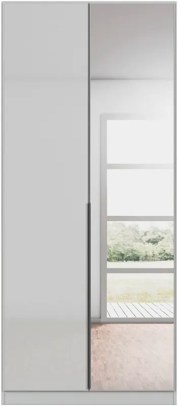 Sofort Bestellen OTTO home Drehtürenschrank »Kleiderschrank Kleiderschränke Schrank Garderobe AGORDO mit Glasfront« in zwei Griff-Farben, Breiten 91-405 cm,durchdachte Innenausstattung, in 8 Breiten und 2 Höhen MADE IN GERMANY