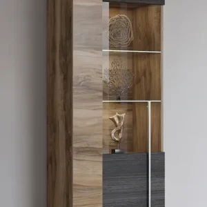 Sonderaktion OTTO home Vitrine »Roger,Höhe 160cm stilvolle Glasvitrine mit verstellbare Glasböden« Standvitrine 1Trg, viel Stauraum, ohne Beleuchtung