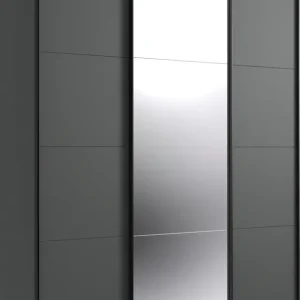 Jetzt Kaufen Wimex Schwebetürenschrank »Norderstedt« INKLUSIVE 2 Stoffboxen und 2 zusätzliche Einlegeböden, mit Spiegel