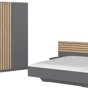rauch Schlafzimmer-Set »Komplettzimmer Komplett Set Schrank 226 cm Bett 160/180 cm LAMELLA« Set, 3 verschiedene Ausstattungen, inkl. SOFT-CLOSE, 4 tlg. tlg. Schnäppchen