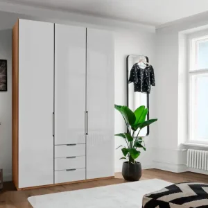 WIEMANN Kleiderschrank »Monaco« mit Glasfront sowie hochwertigen Beschlägen inkl. Dämpfung Heißes Angebot
