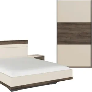 Echt rauch Schlafzimmer-Set »Komplettschlafzimmer Schlafzimmer Schlafzimmermöbel SAJO« Set, Set: Kleiderschrank mit/ohne Spiegel, Bett in 2 Breiten, 2 Nachttische, 4 Stk. tlg. optional mit Spiegel am Kleiderschrank MADE IN GERMANY