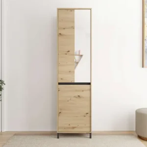 Home affaire Garderobenschrank »Arran, Stauraumschrank, Flurschrank, ausziehbare Kleiderstange« Spiegeltür, zwei Regale. Gesamtbreite 54,5 cm Bestpreis