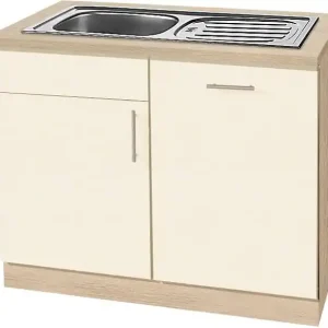 Nur Heute wiho Küchen Spülenschrank »Kiel« 110 cm breit, inkl. Tür/Griff/Sockel für Geschirrspüler