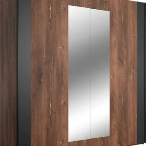 Saisonangebot Home affaire Schwebetürenschrank »Sigma, Breite 200 cm, moderner Kleiderschrank, Made in Europe« Wäscheschrank mit Spiegel, Garderobe mit durchdachter Inneneinteilung