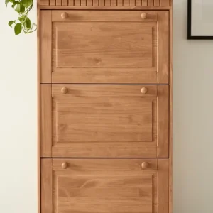 Expressversand OTTO home Schuhschrank »Lisa« mit 3 Klappen, Höhe 134 cm, Breite 75 cm