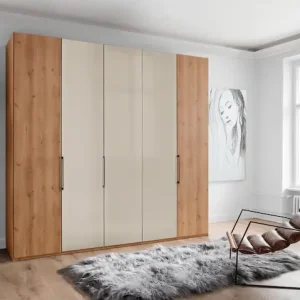 Sonderangebot WIEMANN Kleiderschrank »Monaco« mit Teil-Glasfront sowie hochwertige Beschläge inkl. Türdämpfung