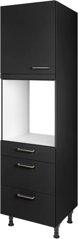 Preisreduziert nobilia® Backofenumbauschrank »"Touch", Ausrichtung wählbar, mit Schublade und zwei Auszügen und« einer Tür, vormontiert, Breite/Höhe: 60/216,6 cm