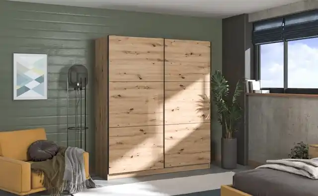 INOSIGN Schwebetürenschrank »Sierra klassischer Kleiderschrank Wäscheschrank 179 oder 217cm breit« mit kompletter Inneneinteilung, FSC®-zertifizierter Holzwerkstoff Online Kaufen