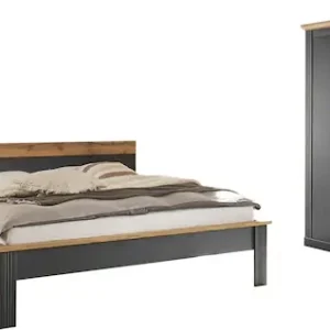 OTTO home Schlafzimmer-Set »Westminster« beinhaltet 1 Bett, Kleiderschrank 3-türig und 2 Nachtkommoden Highlight