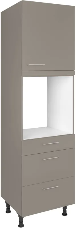 nobilia® Backofenumbauschrank »"Laser", Ausrichtung wählbar, mit Schublade und zwei Auszügen und« einer Tür, vormontiert, Breite/Höhe: 60/216,6 cm Echt