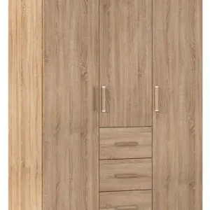 Garantierte Lieferung rauch Drehtürenschrank »Kleiderschrank Schrank Garderobe Schlafzimmerschrank EVELYN« in 2 Höhen 197 oder 210 cm erhältlich, inkl. SOFT-CLOSE-FUNKTION,in elegantem Stil mit Schubladen 3 Breiten und 2 Höhen MADE IN GERMANY