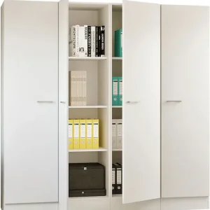 Flex-Well Mehrzweckschrank-Set »LUCCA, 4-teilig, Büro, Ankleide, Küche oder Werkstatt.., Breite 200 cm« Komplett-Set, bestehend aus: 4 Vorratsschränken mit jeweils 4 großen Fächern, 4 Stk. tlg. Schneller Versand