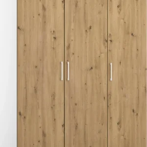 Solange Der Vorrat Reicht rauch Drehtürenschrank »Kleiderschrank Schrank Garderobe Wäscheschrank COSMO« mit zusätzlichen Einlegeböden, Metallgriffe in Weiß MADE IN GERMANY