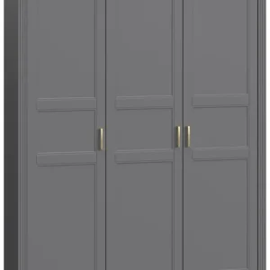 OTTO home Kleiderschrank »Tara, wahlweise 4 Breiten, hoher Schrank 227cm, soft-close-Funktion« Landhausstil mit Kranzprofil und Kasettenoptik, Innen Holzdekor,lackiert mit hochwertigen wasserbasiertem UV-Lack, FSC-zertifiziert Kostenloser Versand
