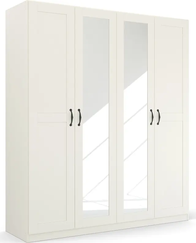 rauch Drehtürenschrank »Cottage by Quadra Spin« in skandinavischem Landhausstil, mit Spiegel Wochenendangebot