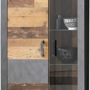 Aktuell INOSIGN Vitrine »Ilana« moderner Industrial Style - Beleuchtung optional - B/T/H 87/34/189 cm