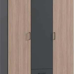 Wimex Kleiderschrank »Fulda, 135 oder 180/58/199cm, 2 Schubladen, Made in Germany« mit Kranzleiste,besonderer Look durch Multiplex Optik, mit oder ohne Glasauflage Gratis Versand