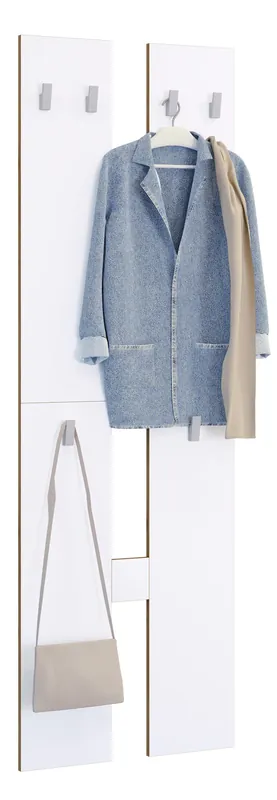 Jetzt Kaufen VCM Garderobenschrank »Holz Set Dielenmöbel Gardeobe Kleiderhaken Salia M« 1 Stk. tlg.