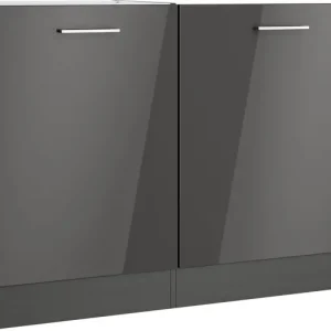 Kostenloser Versand KOCHSTATION Spülenschrank »KS-Milan« Spülzentrum 110 cm, matte oder hochglänzende Fronten