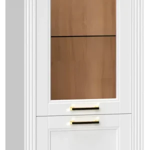 Super-Preis OTTO home Vitrine »Tara« (H/B/T): 132/66/48cm,lackiert mit wasserbasiertem UV-Lack, Soft-Close-Funktion