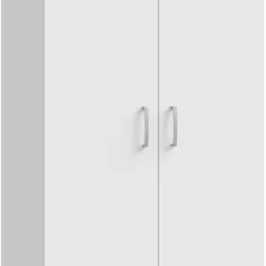 FORTE Kleiderschrank »Econobox« Drehtürenschrank, zeitloses Design mit alufarbigen Griffen. Top-Angebot