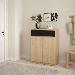 Meistverkauft INOSIGN Schuhschrank »Naia Schuhaufbewahrung, Schuhkommode, Schuhregal, Garderobenschrank,« mit 2 Türen und 4 Einlegeböden, 1 Schublade, Breite 80 cm