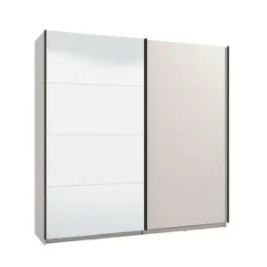 Nur Heute INOSIGN Schwebetürenschrank »Lucca, Kleiderschrank mit Spiegel und Glastür, FSC®-zertifiziert« wahlweise mit 3 verschiedenen Innenausstattungen, 220x62x217,5cm