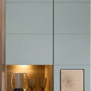 Innostyle Hängevitrine »FUN PLUS II« 1 Glastür, 1 Holztür, 10 Fächer, Softclose, ABS Kantenschutz Neue Kollektion