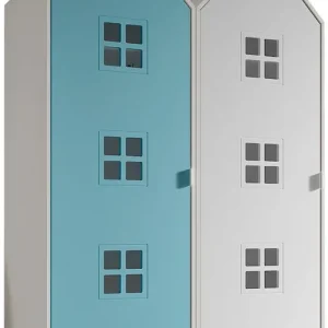 Sale Vipack Kleiderschrank »Set Casami Bruges in trendigem Design, 2 Kleiderschränke« Schranktüren in verschiedenen Farbkombinationen und Fensteranordnungen, 2 Stk. tlg. variable Anordnung, Kleiderschränke mit Böden und Kleiderstange