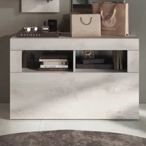 Home affaire Garderobenschrank »Basic, Breite 91 cm, Höhe 59 cm, Schuhbank 1 Klappe« Garderobenbank, moderne Rahmenoptik Gratis Versand