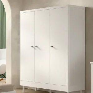 Home affaire Kleiderschrank »Forrest mit 3 Drehtüren (Soft-Close), Made in Europe, zeitloses Design« B/H/T ca: 145,8x190x55 cm, Massivholz in 2 Farben erhältlich,praktische Facheinteilung, viel Stauraum, hochwertige Verarbeitung Solange Der Vorrat Reicht
